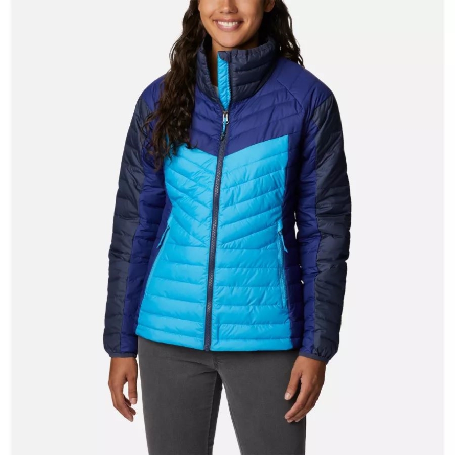 Blue Chill/Nocturnal/Dark Sapphire Columbia Women's Powder Lite II Full Zip Jacket