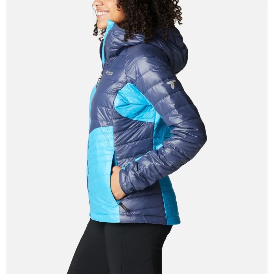 Blue Chill/Nocturnal Women's Platinum Peak Hooded Jacket Columbia