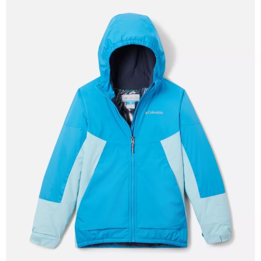 Blue Chill/Spring Blue Girls' Snow Problem Jacket Columbia