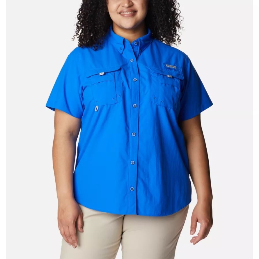 Blue Macaw Women's PFG Bahama Short Sleeve Plus Size Columbia