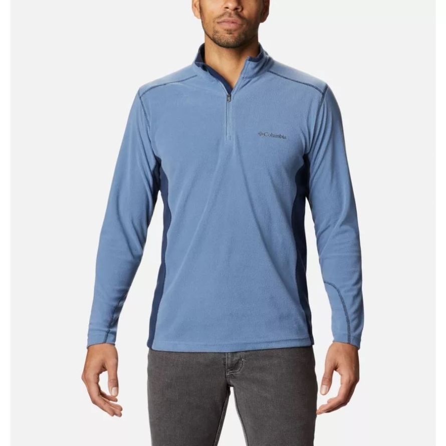 Bluestone/Collegiate Navy Columbia Men's Klamath Range II Half Zip Fleece Pullover
