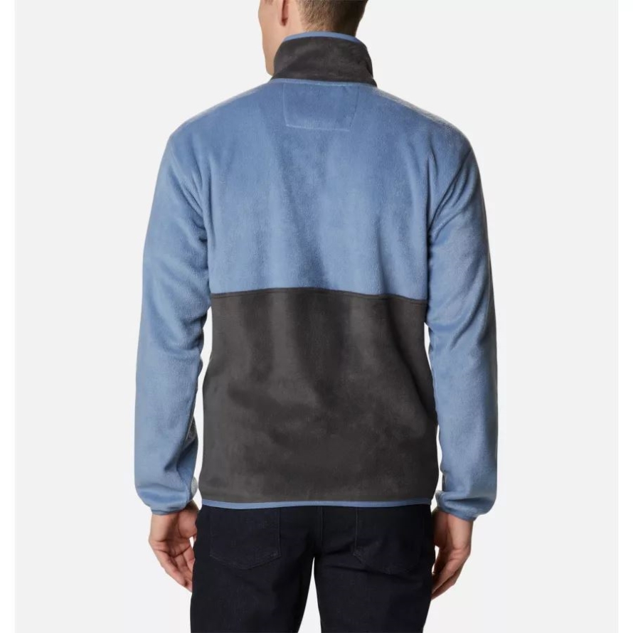 Bluestone/Shark/White Columbia Men's Back Bowl Fleece