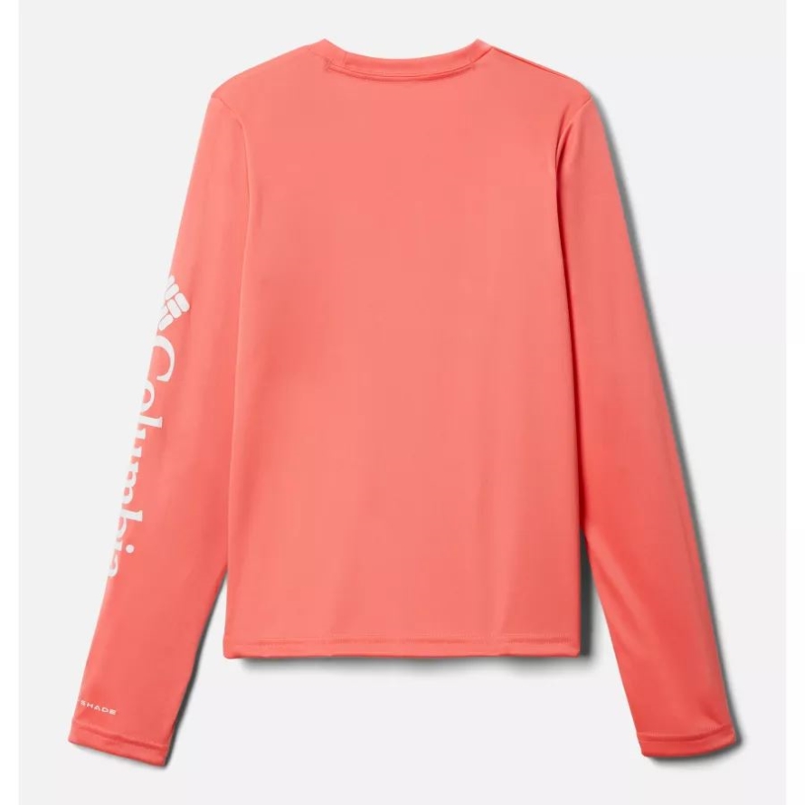 Blush Pink Columbia Kids' Fork Stream Long Sleeve Shirt
