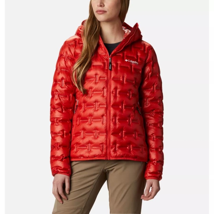 Bold Orange Columbia Women's Alpine Crux Down Jacket