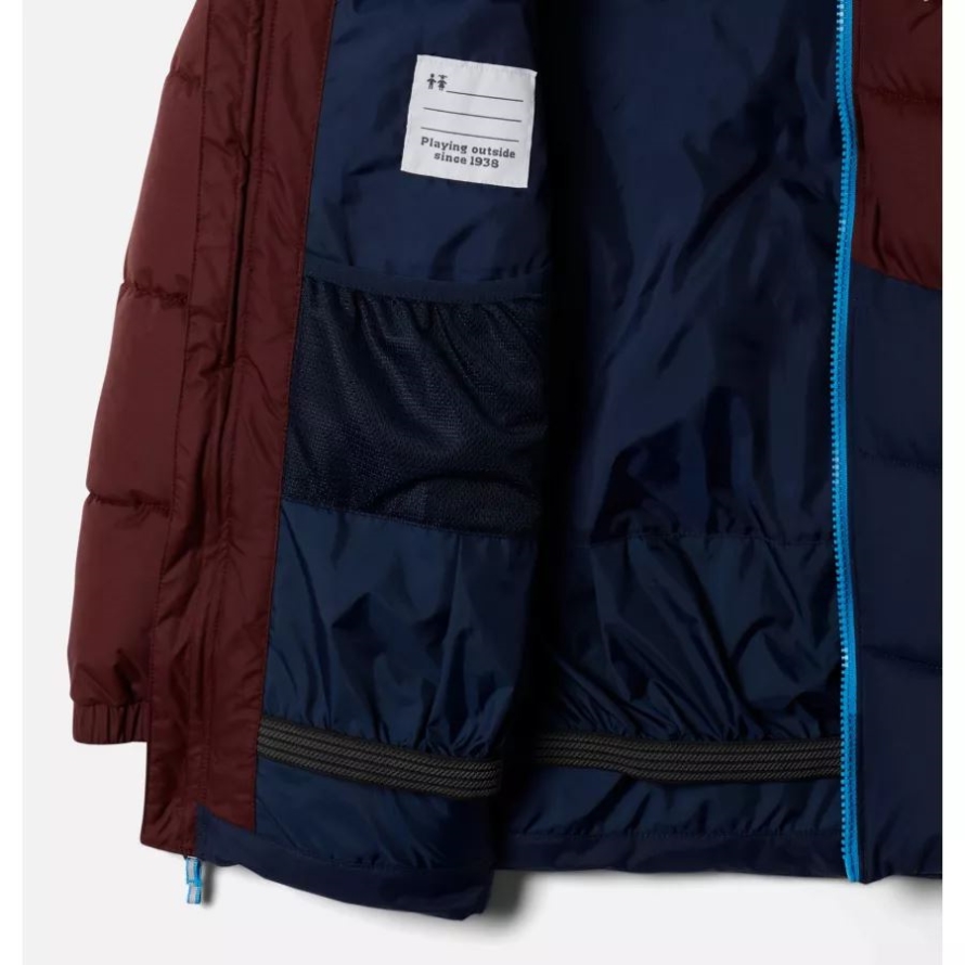 Boys' Arctic Blast Jacket Columbia Brand Elderberry/Collegiate Navy
