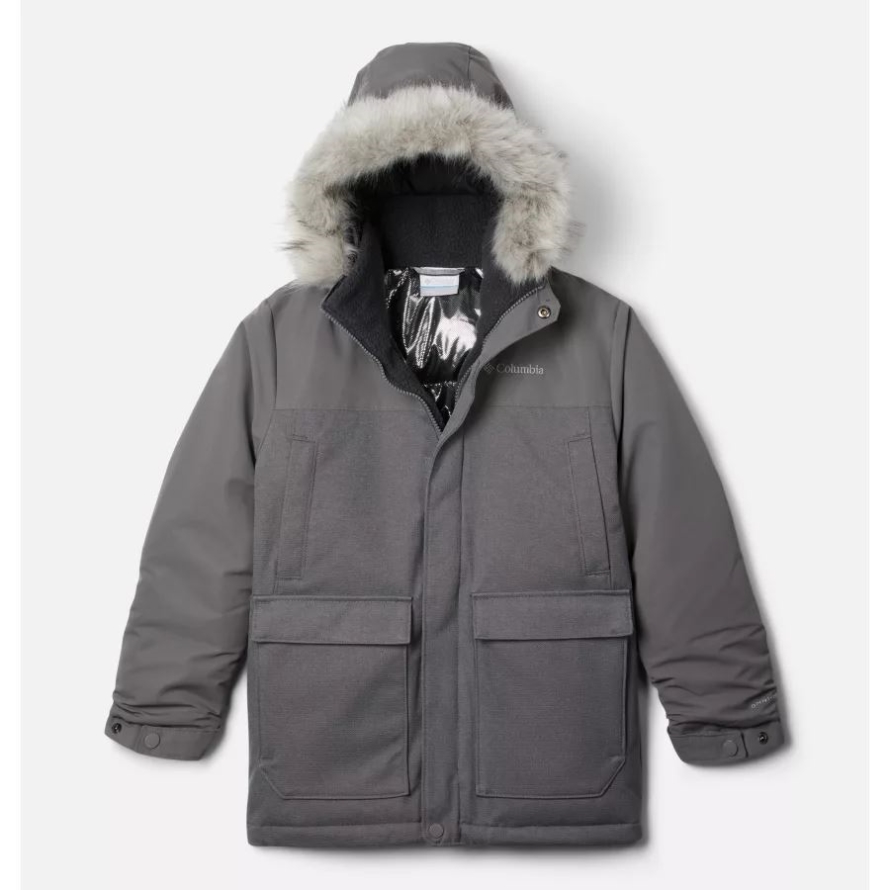 Boys' Boundary BayDown Parka Columbia City Grey