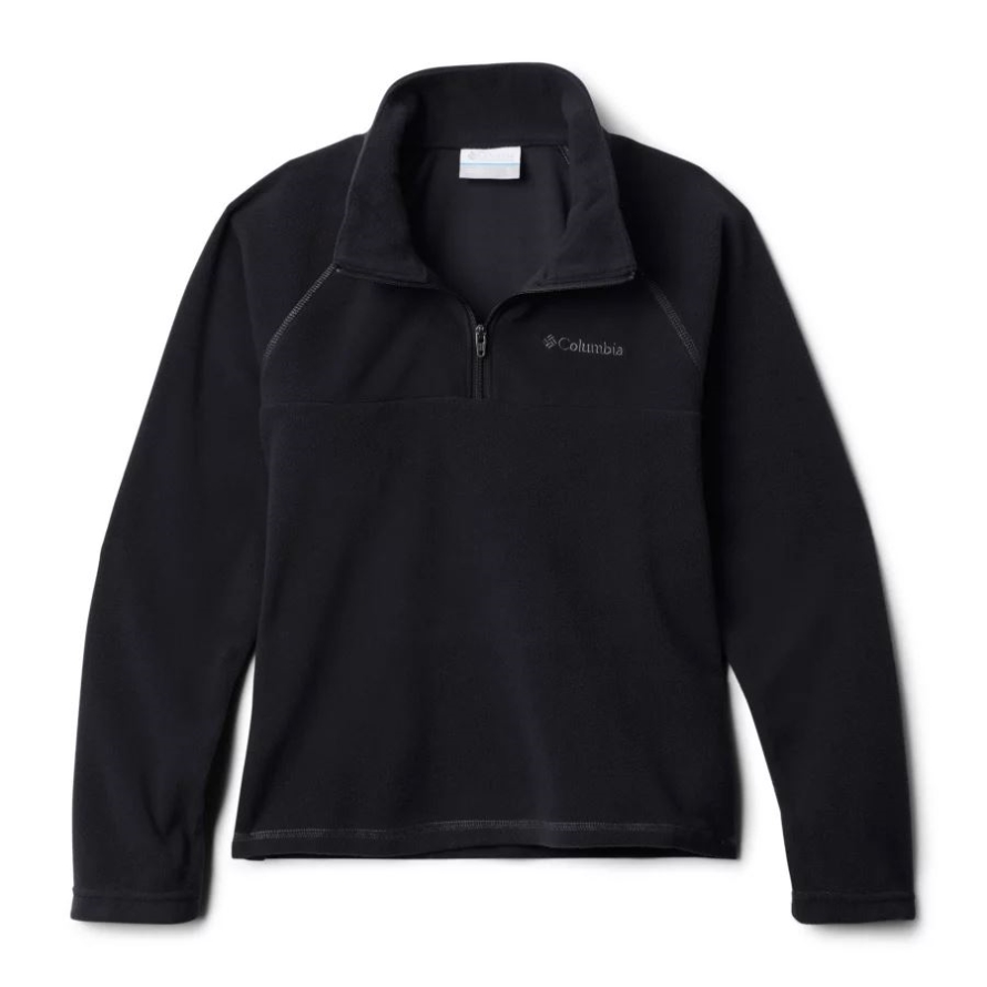 Boys' Glacial Fleece 1/4 Zip Pullover Black Columbia