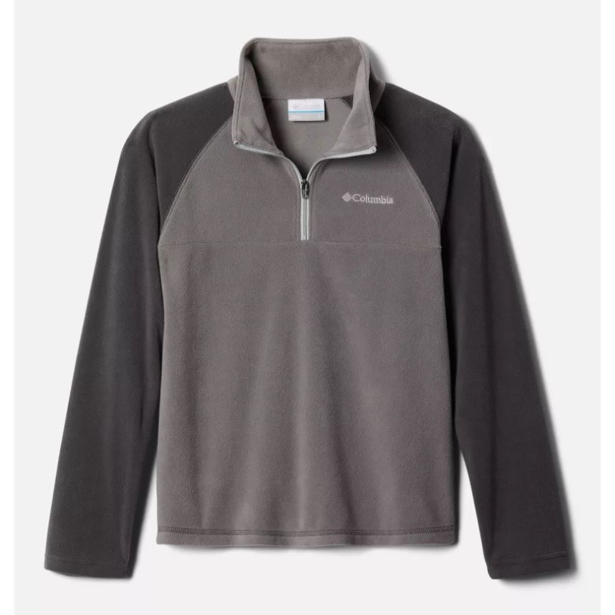 Boys' Glacial Fleece Half Zip Jacket City Grey/Shark Columbia