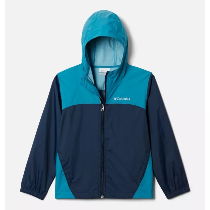 Boys' Glennaker Rain Jacket Columbia Collegiate Navy/Deep Marine