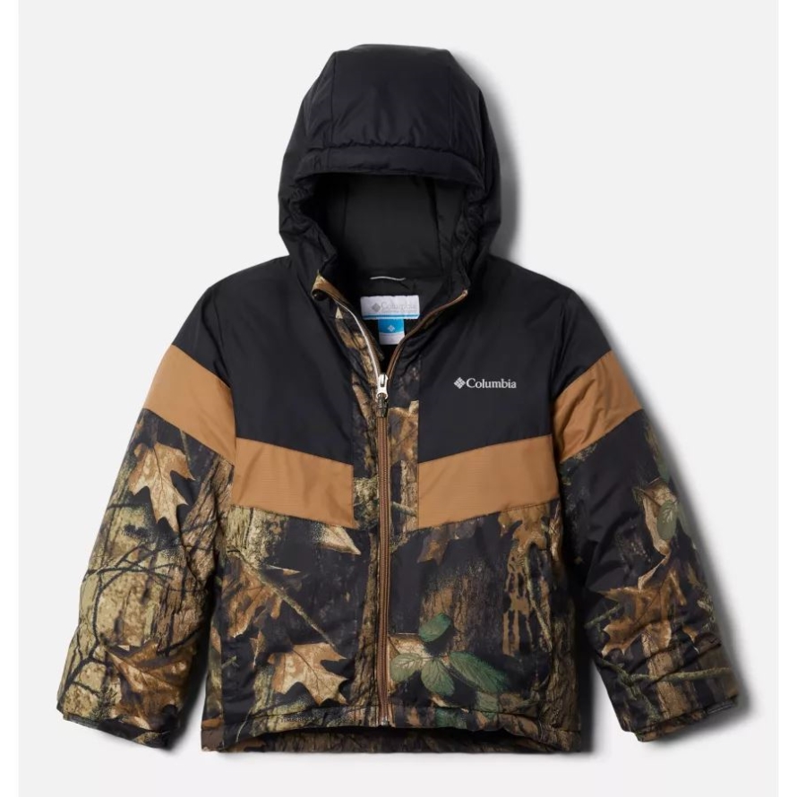 Boys' Lightning Lift II Jacket Timberwolf/Black/Delta Columbia