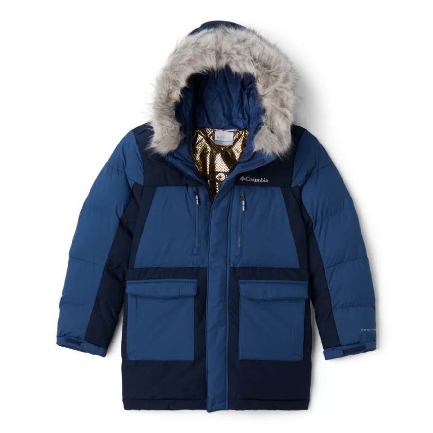 Boys' Marquam Peak Fusion Omni-Heat Infinity Insulated Parka Columbia Collegiate Navy/Night Tide