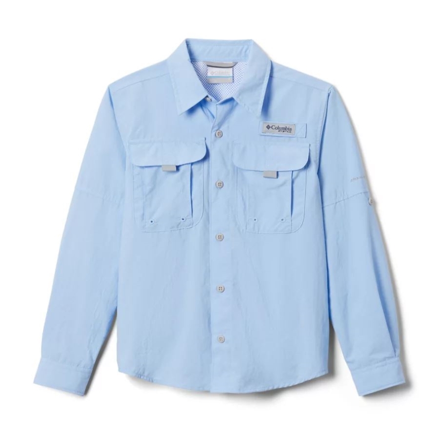Boys' PFG Bahama Long Sleeve Shirt Sail Columbia