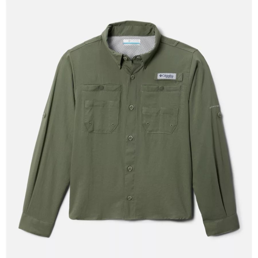Boys' PFG Tamiami Long Sleeve Shirt Columbia Cypress