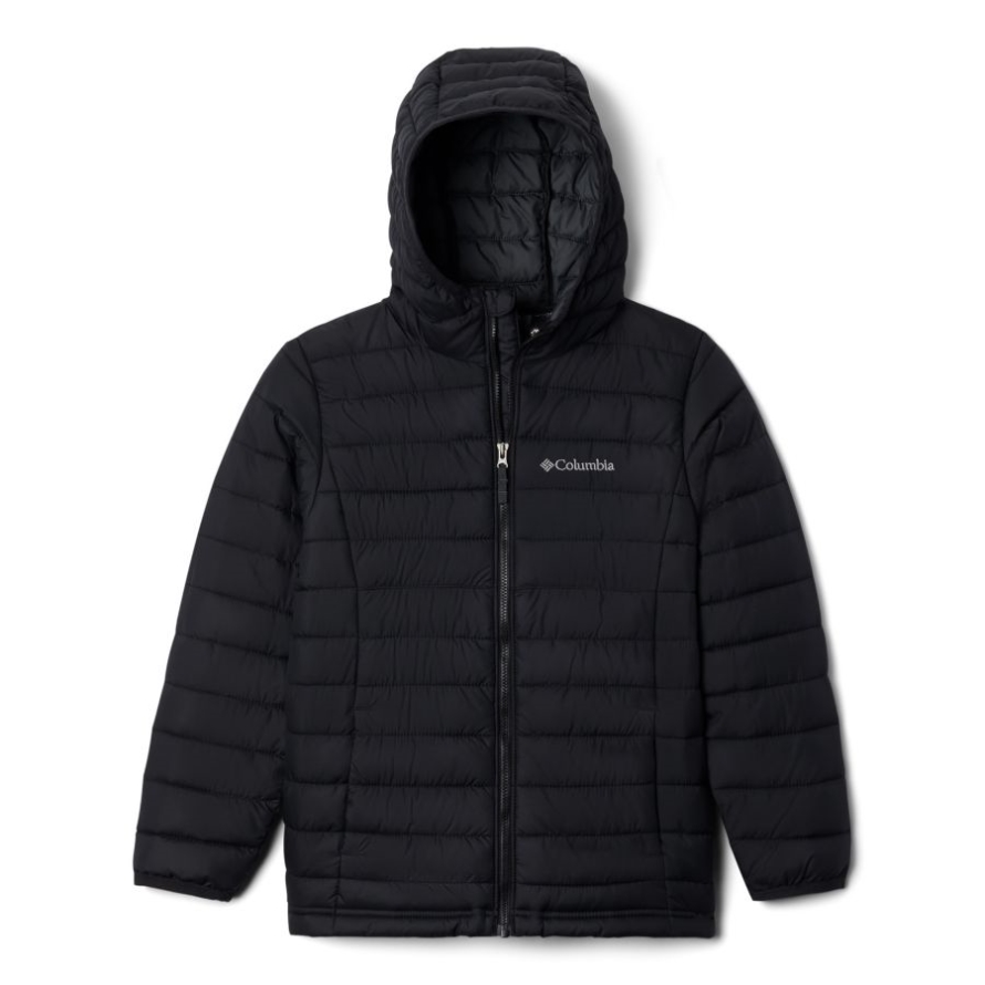 Boys' Powder Lite Hooded Jacket Columbia Black