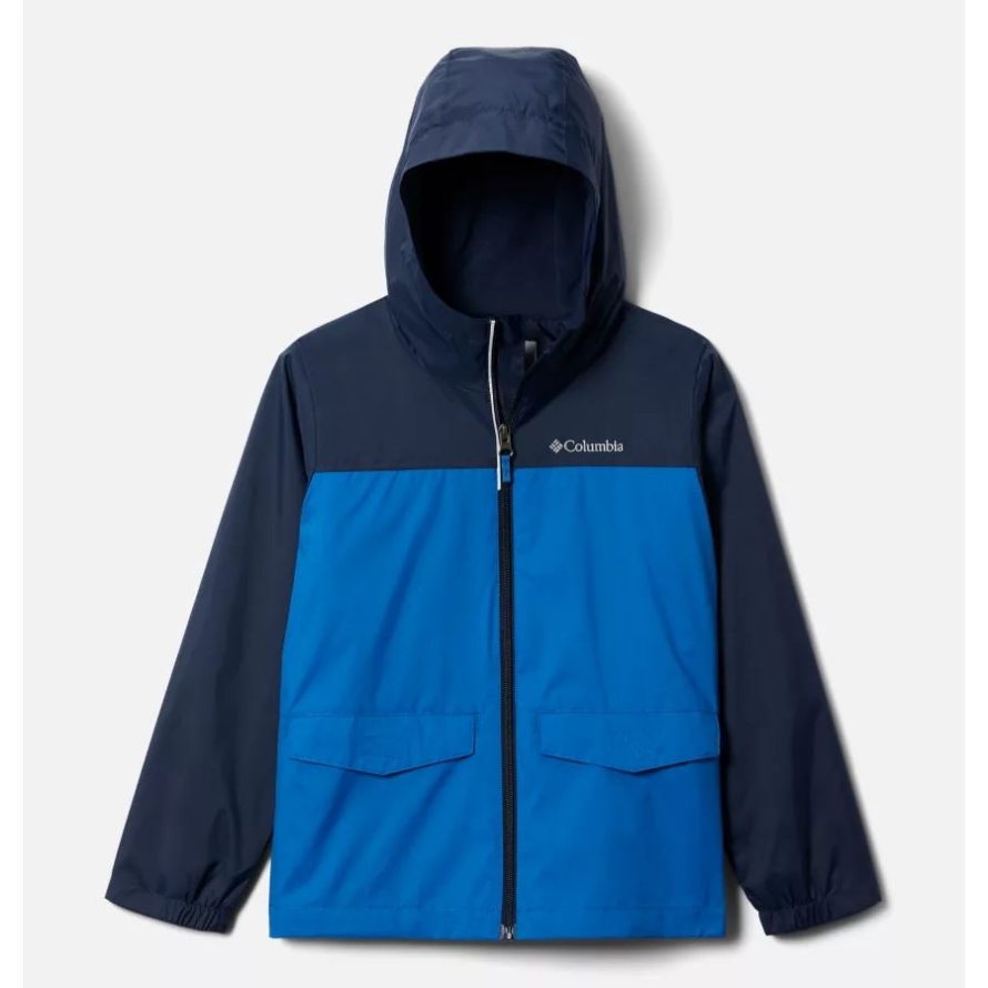 Boys' Rain-Zilla Jacket Bright Indigo/Collegiate Navy Columbia