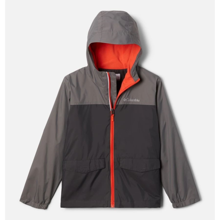 Boys' Rain-Zilla Jacket Shark/City Grey Columbia