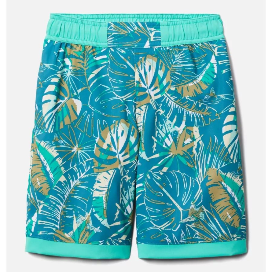 Boys' Sandy Shores Boardshorts Deep Marine King Palms Columbia