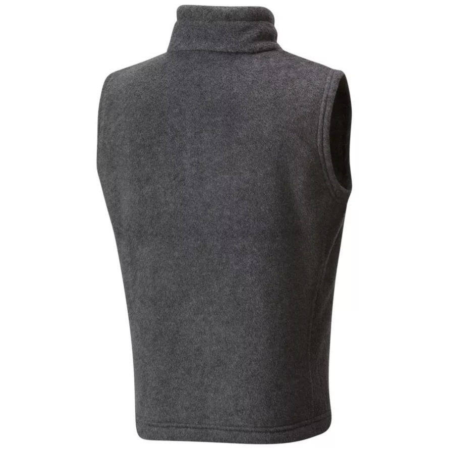 Boys' Steens Mountain Fleece Vest Charcoal Heather Columbia
