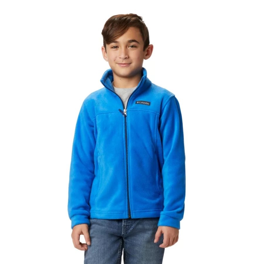 Boys' Steens Mountain II Fleece Jacket Columbia Super Blue