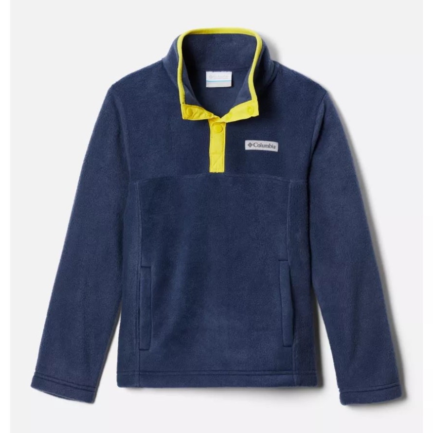 Boys' Steens Mountain1/4 Snap Fleece Pull-Over Collegiate Navy Columbia