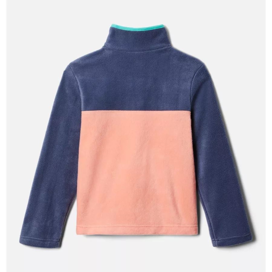 Boys' Steens Mountain1/4 Snap Fleece Pull-Over Columbia Coral Reef/Nocturnal