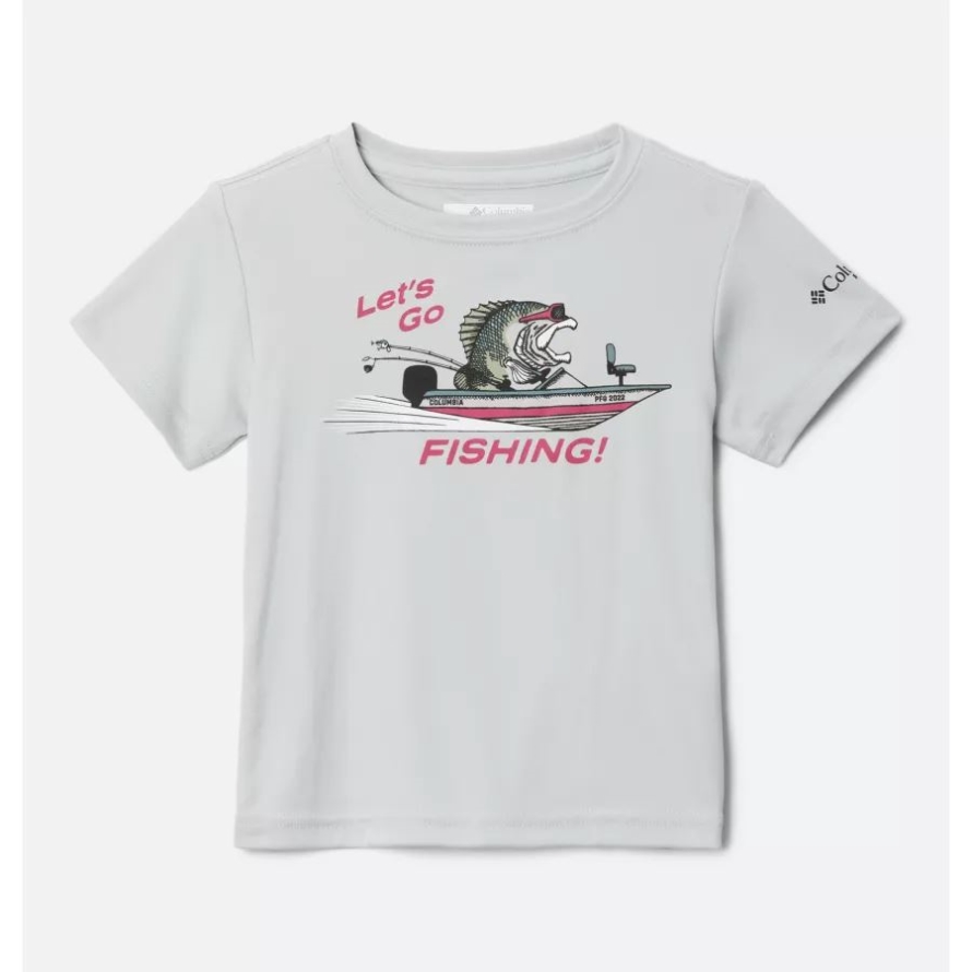 Boys' Toddler PFG Terminal Tackle LGF T-Shirt Cool Grey/Y LGF Bass Boat Columbia