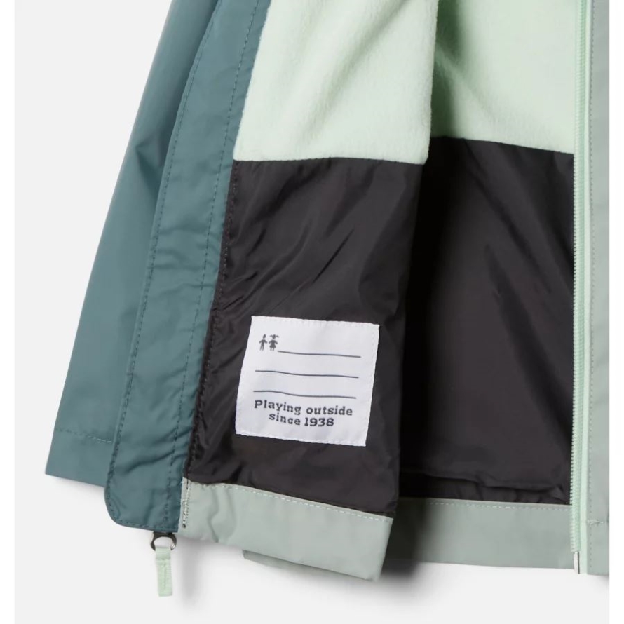 Boys' Toddler Rain-Zilla Jacket Columbia Metal/Niagara