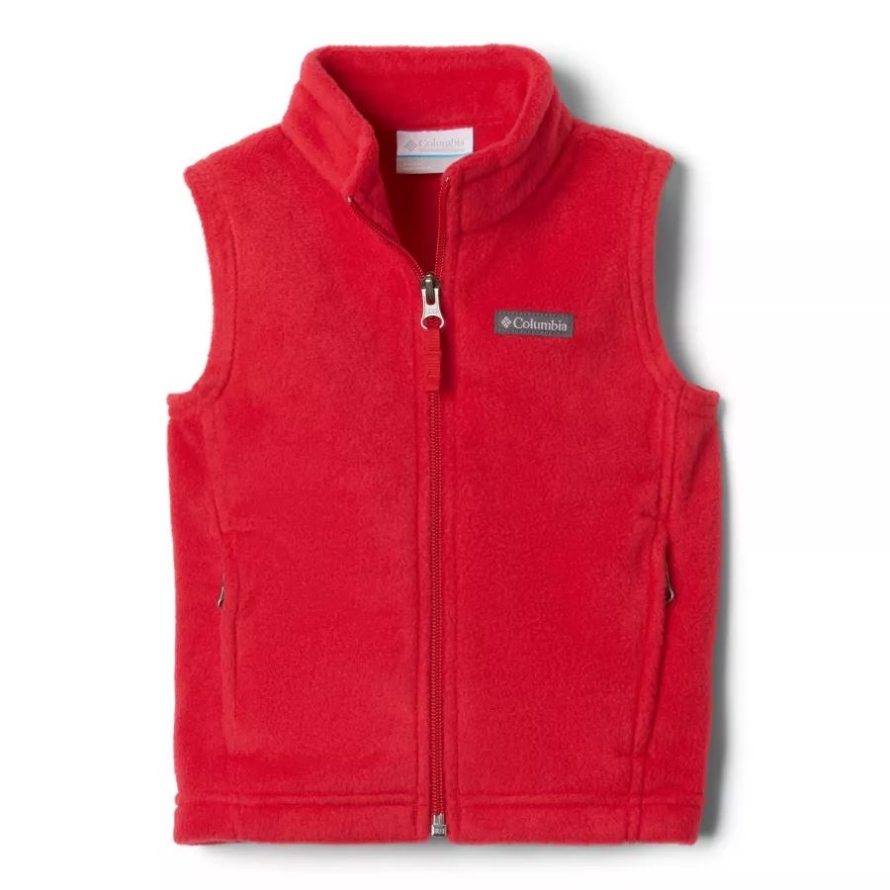 Boys' Toddler Steens Mountain Fleece Vest Mountain Red Columbia