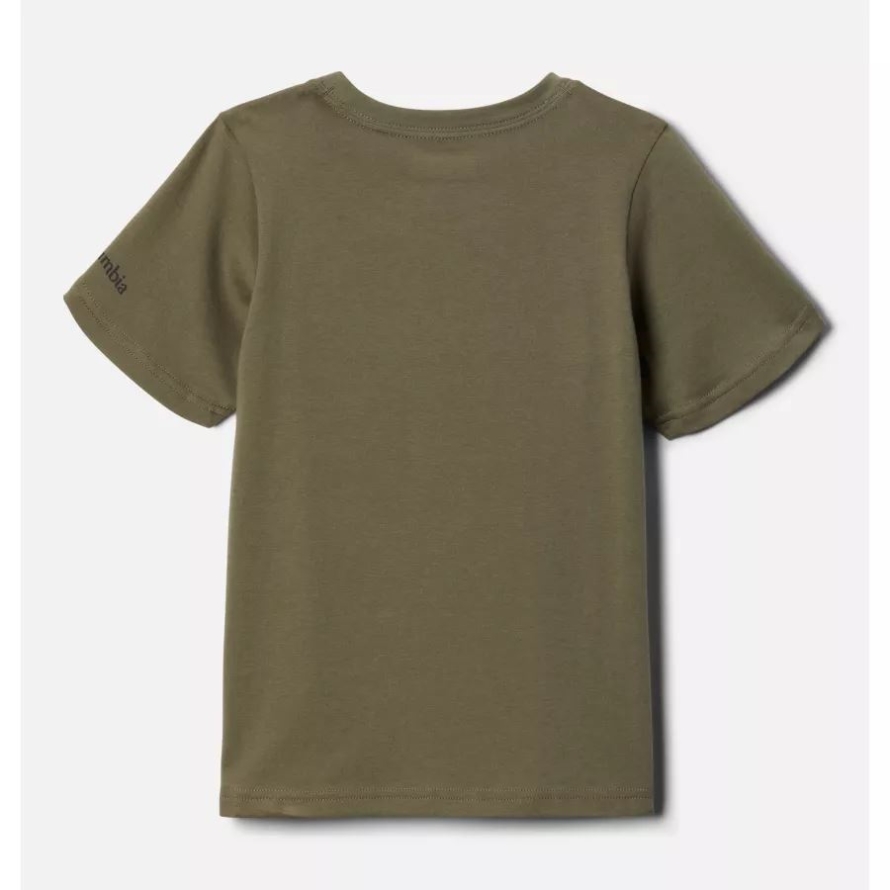 Boys' Valley Creek Short Sleeve Graphic T-Shirt Stone Green Bearly Pack Columbia