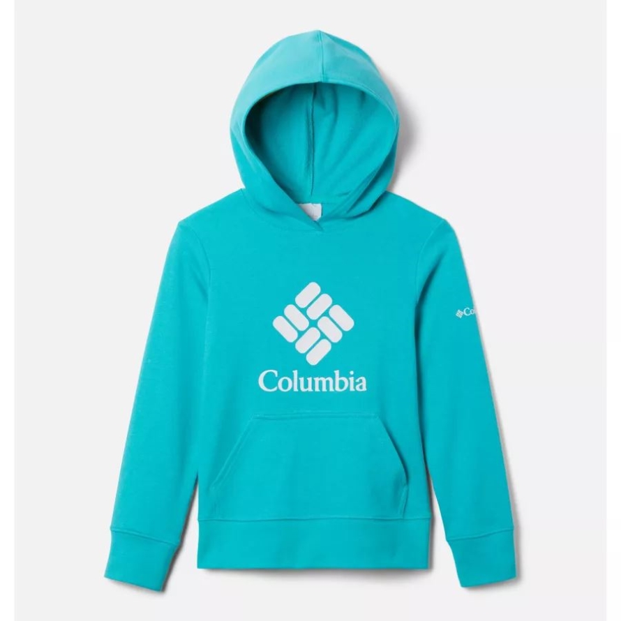 Bright Aqua Columbia Girls' Columbia Trek French Terry Hoodie