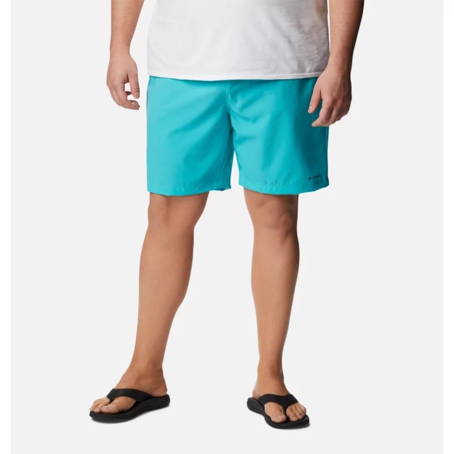 Bright Aqua Columbia Men's Summertide Stretch Shorts Big