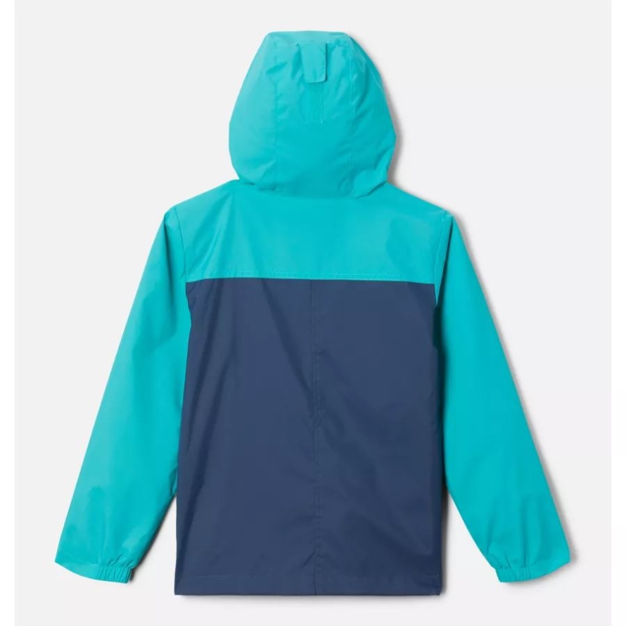 Bright Aqua/Dark Mountain Columbia Boys' Rain-Zilla Jacket