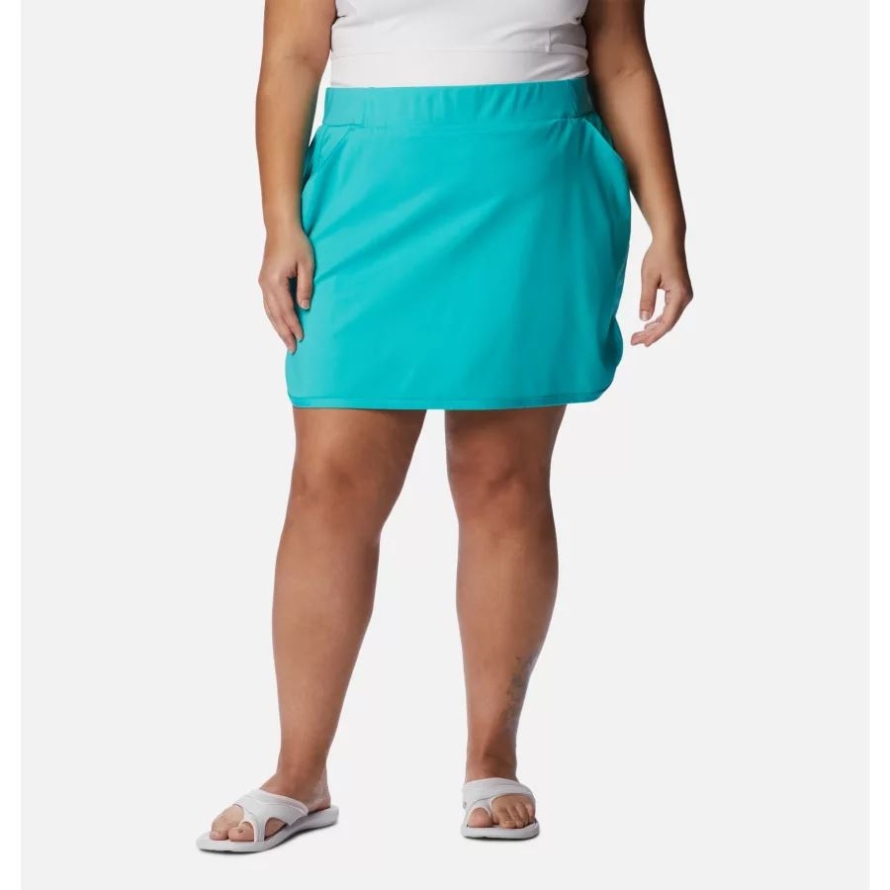 Bright Aqua Women's Sandy Creek Stretch Skort Plus Size Columbia