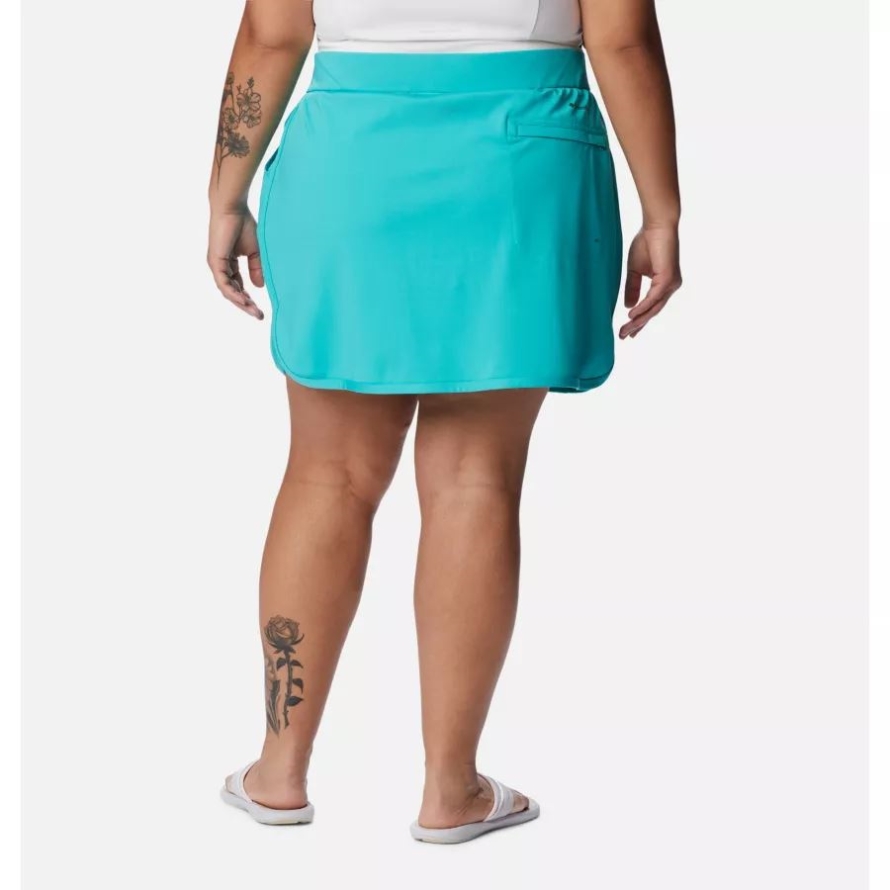 Bright Aqua Women's Sandy Creek Stretch Skort Plus Size Columbia