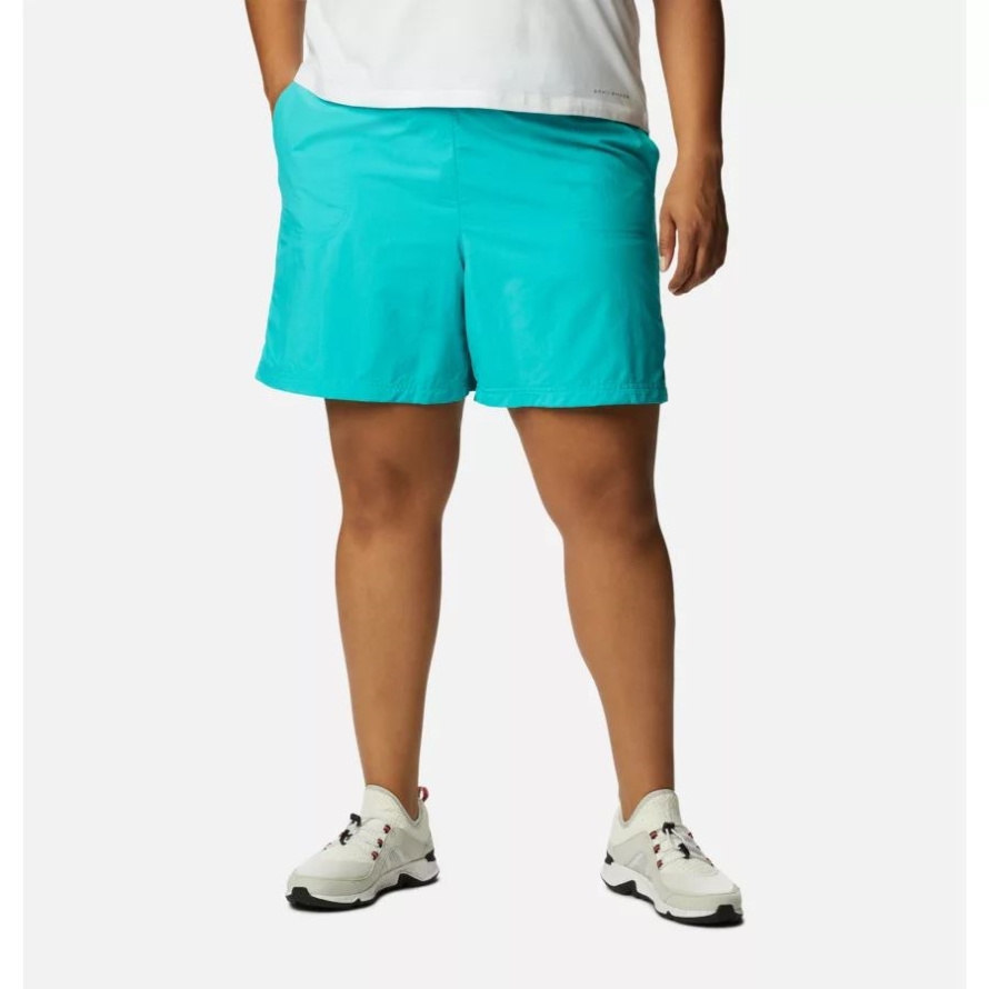 Bright Aqua Women's Sandy River Shorts Plus Size Columbia