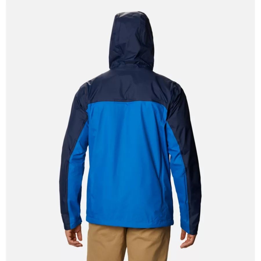 Bright Indigo/Collegiate Navy Columbia Men's Pouring Adventure II Jacket