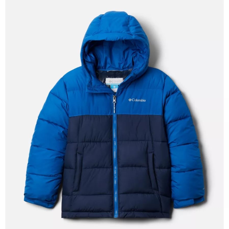 Bright Indigo/Collegiate Navy Columbia Youth Pike Lake Insulated Puffer Jacket