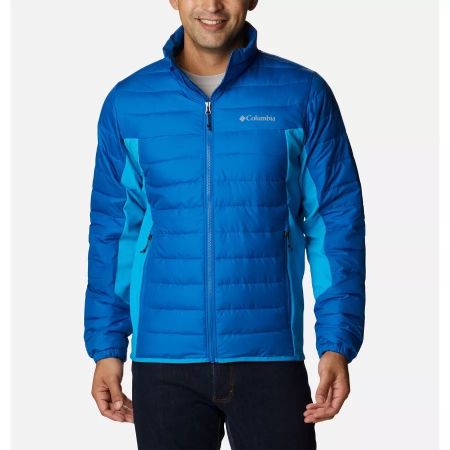 Bright Indigo/Compass Blue Men's Powder Lite Hybrid Jacket Columbia