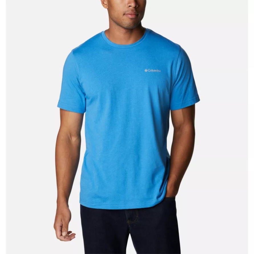 Bright Indigo Heather Men's Thistletown Hills Short Sleeve Shirt Columbia