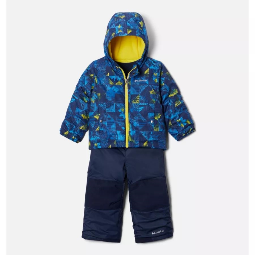 Bright Indigo Kaleidoscope Toddler Frosty Slope Snow Set Columbia