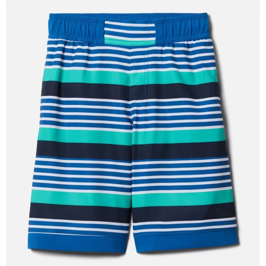 Bright Indigo Milo Stripe Boys' Sandy ShoresBoard Shorts Columbia