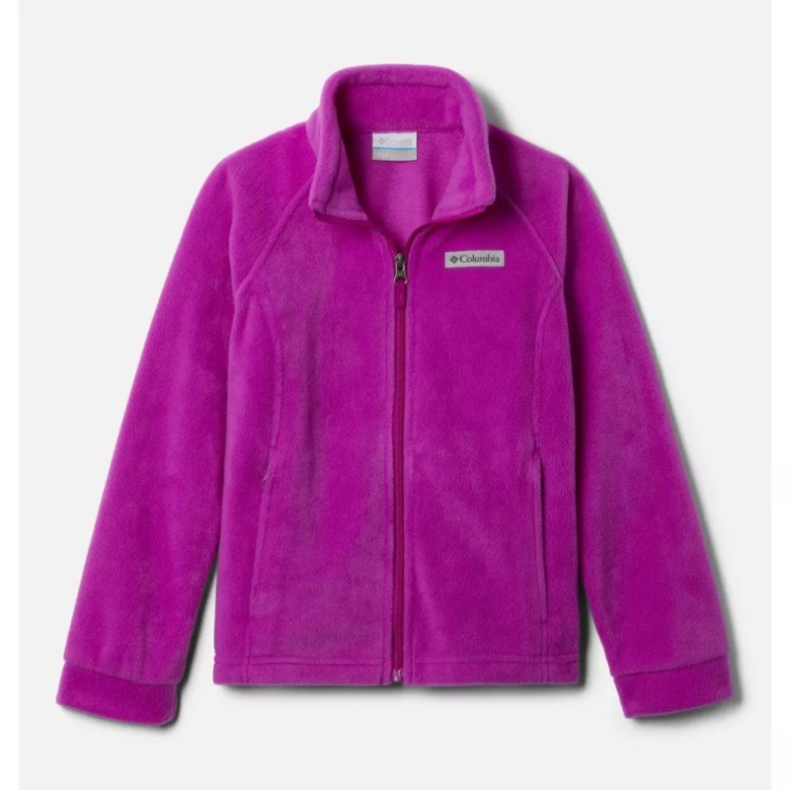 Bright Plum Columbia Girls' Benton Springs Fleece Jacket
