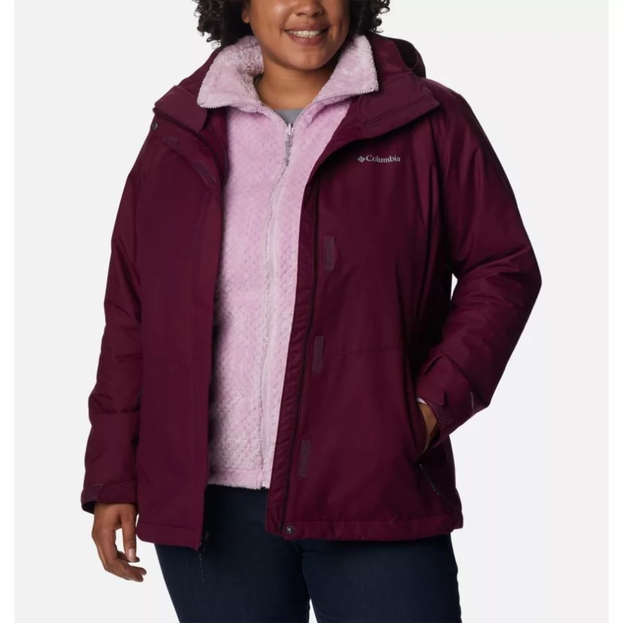 Bugaboo II Fleece Interchange Jacket Plus Size Marionberry Columbia