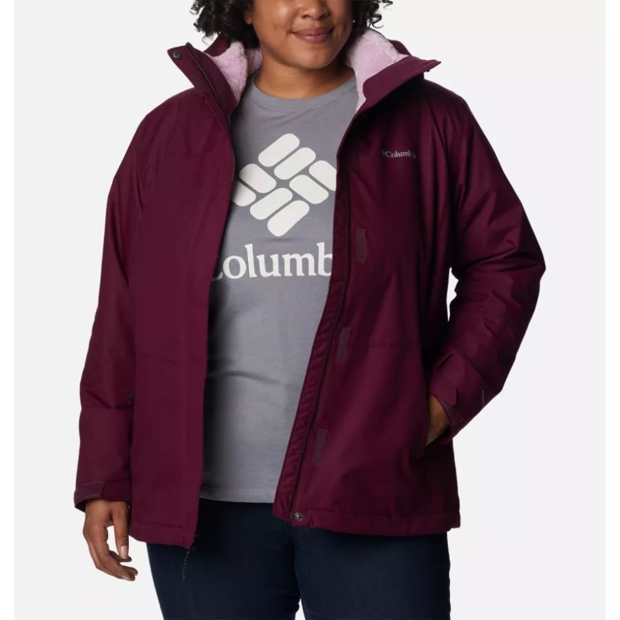 Bugaboo II Fleece Interchange Jacket Plus Size Marionberry Columbia