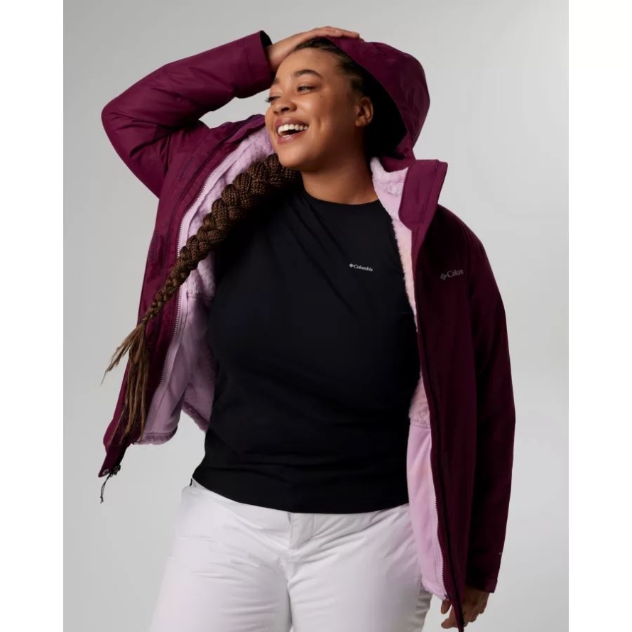 Bugaboo II Fleece Interchange Jacket Plus Size Marionberry Columbia