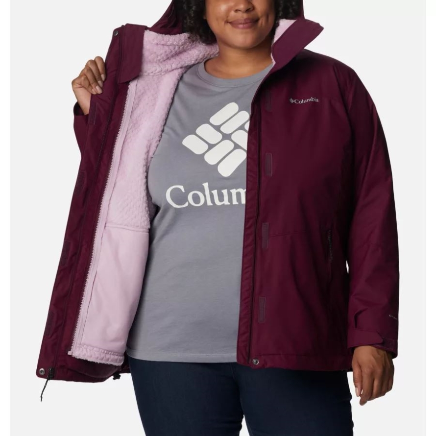 Bugaboo II Fleece Interchange Jacket Plus Size Marionberry Columbia