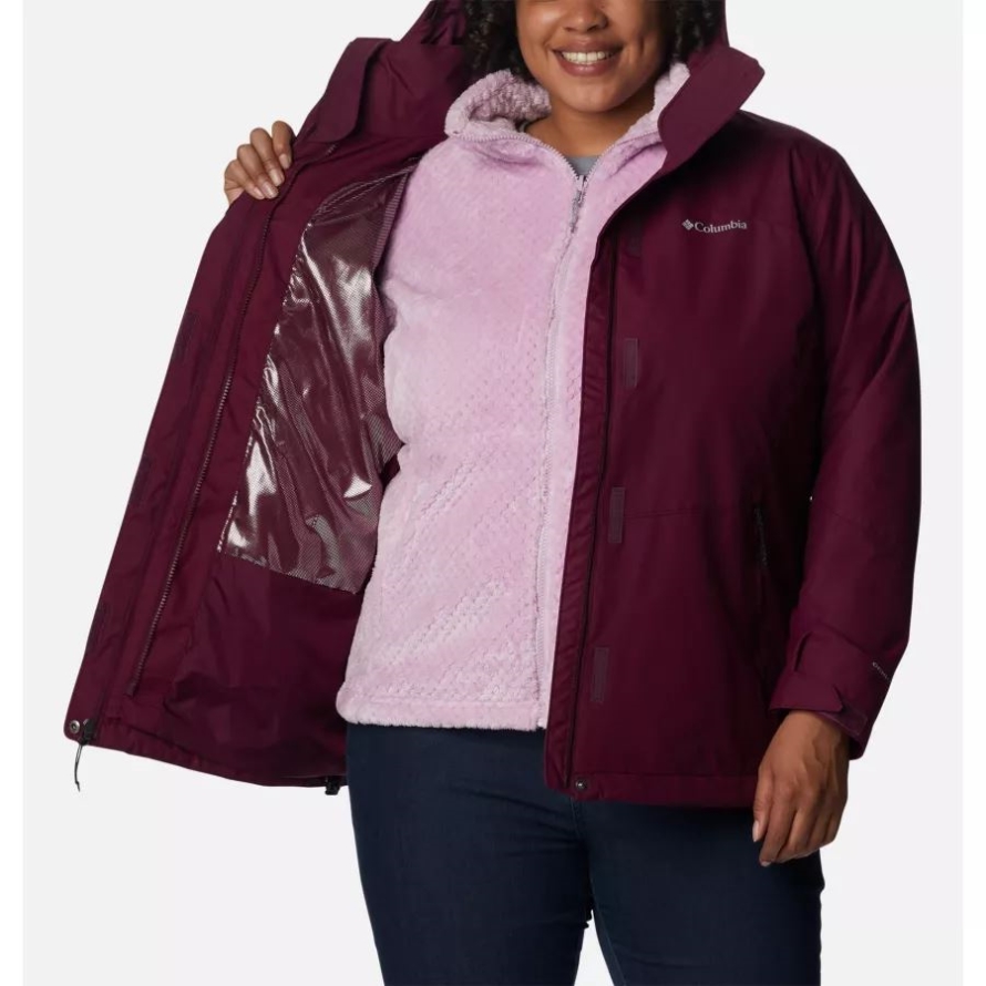 Bugaboo II Fleece Interchange Jacket Plus Size Marionberry Columbia