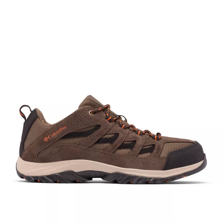 Camo Brown/Heatwave Men's Crestwood Hiking Shoe Wide Columbia