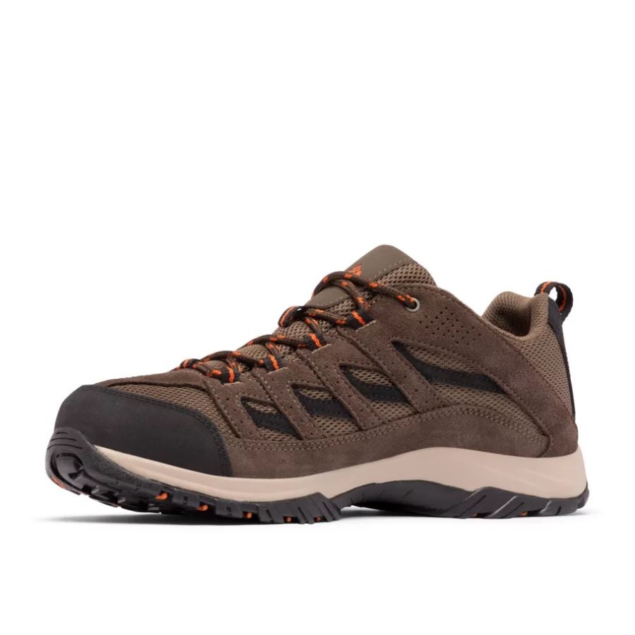 Camo Brown/Heatwave Men's Crestwood Hiking Shoe Wide Columbia