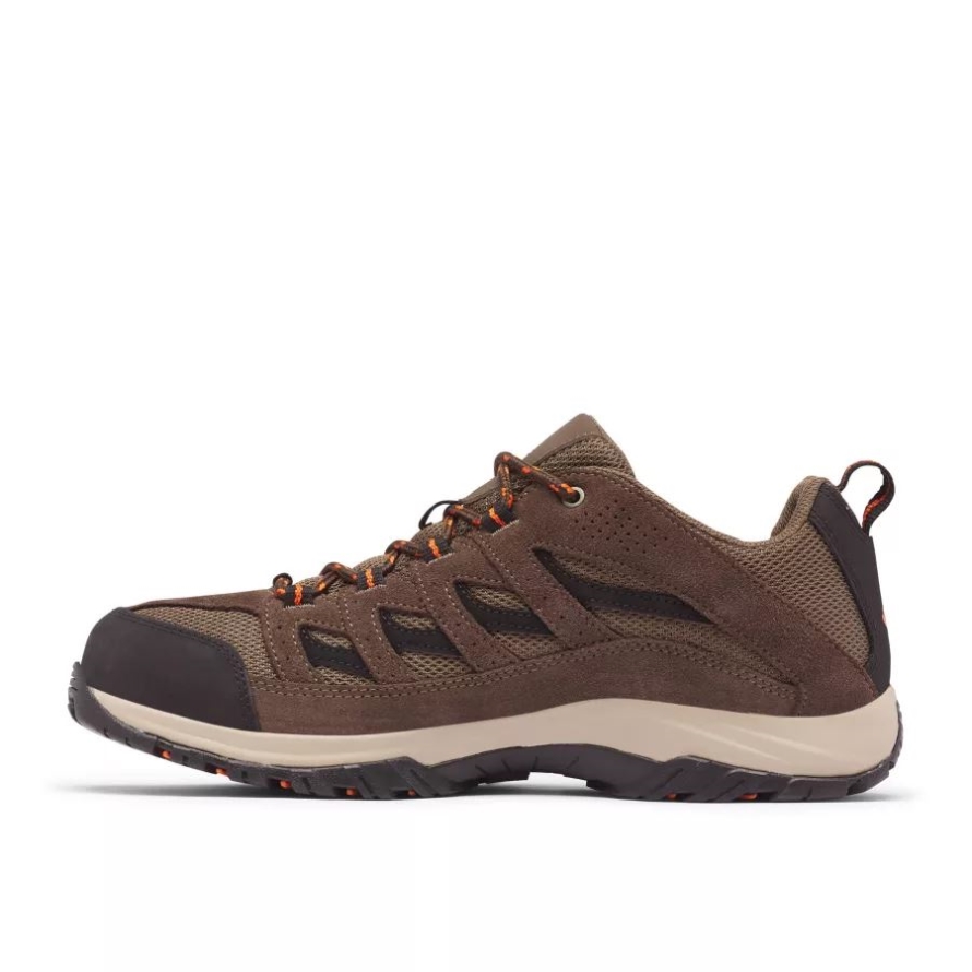 Camo Brown/Heatwave Men's Crestwood Hiking Shoe Wide Columbia